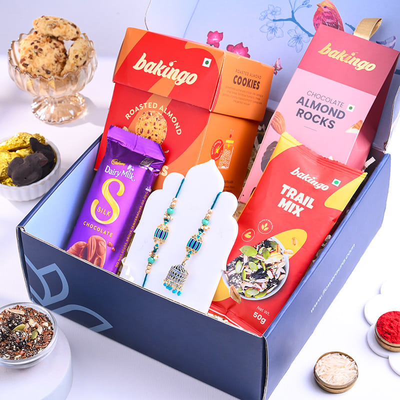 Jhumka Style Bhai Bhabhi Rakhis N Gourmet Treats