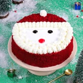 Jolly Santa Red Velvet christmas designer cake