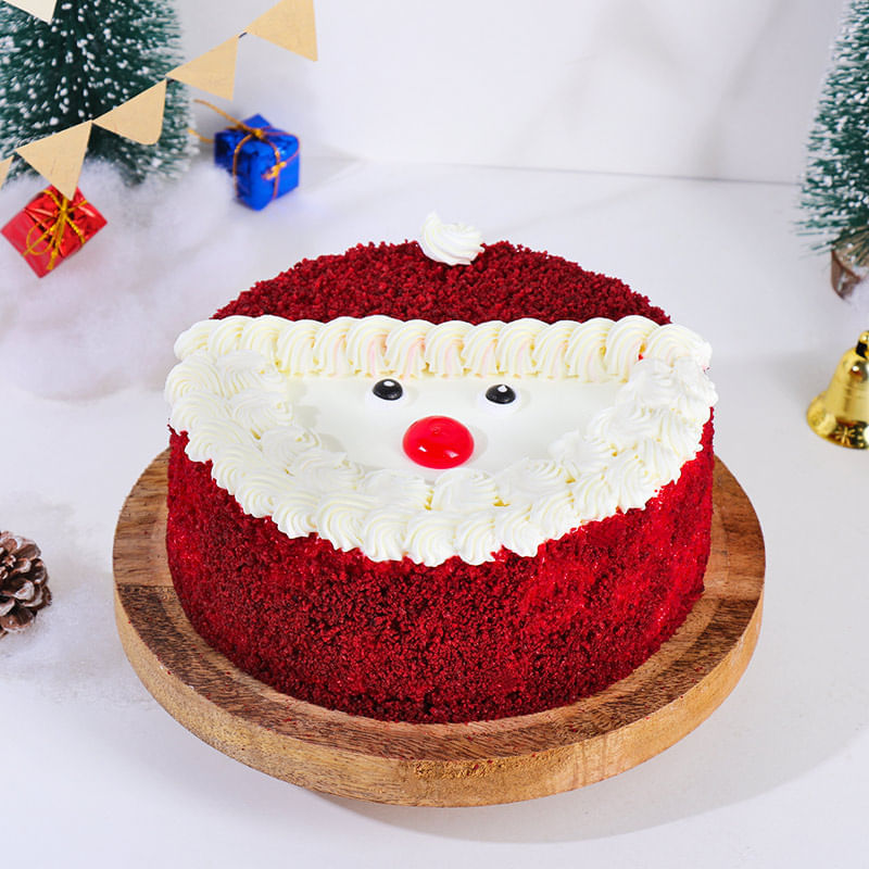 Jolly Santa Red Velvet Cake