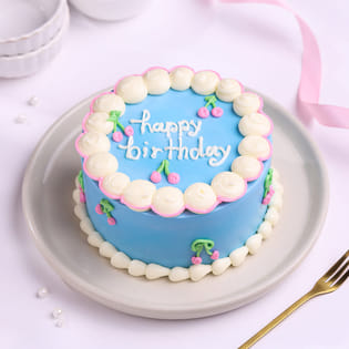 Joyful Cherry Birthday Bento Cake