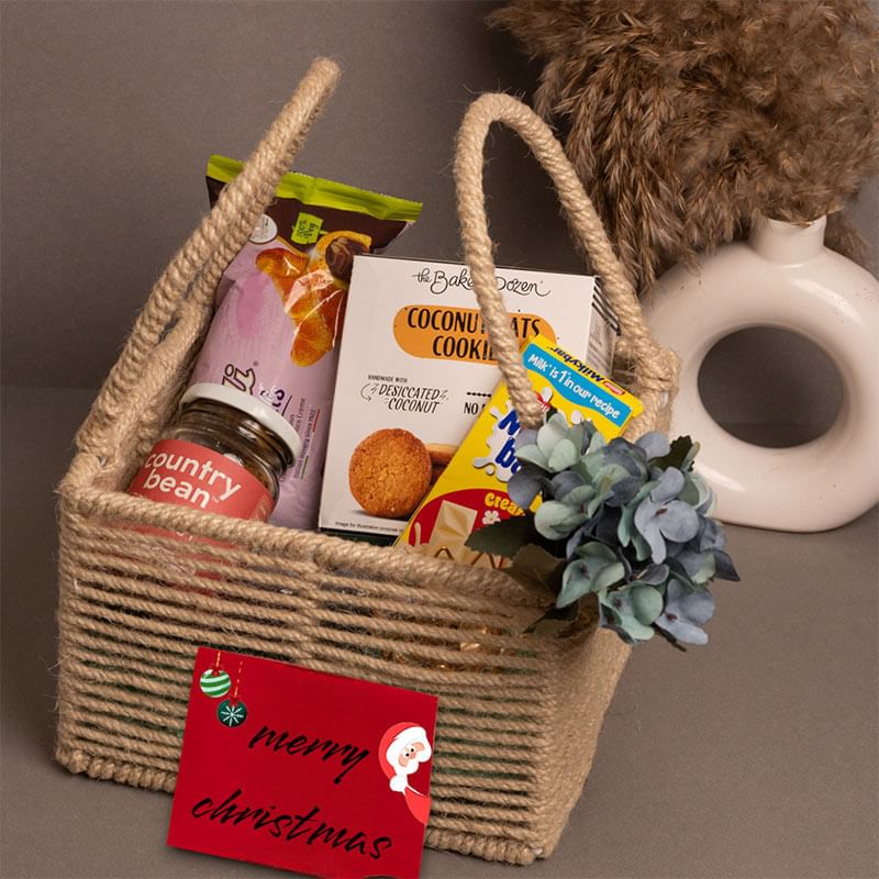 Joyful Christmas Snack Basket