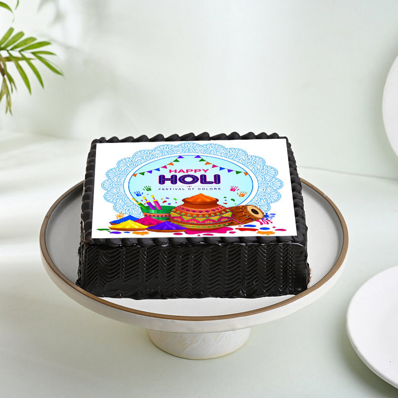 Happy Holi Theme Cake