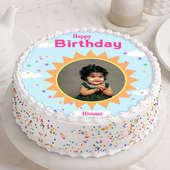 Joyful Personalised Kids Photo Cake