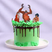 Jungle Book Mowgli N Friends Cake