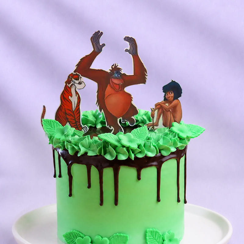 Jungle Book Mowgli N Friends Cake