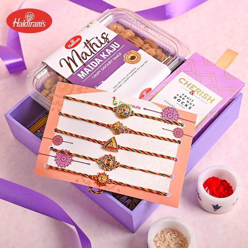 Kaju Mathris N Choco Nuts With Rakhis