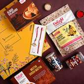 Buy Bhaiya Bhabhi Rakhi Set online for Bhaiya bhabhi with Sweets