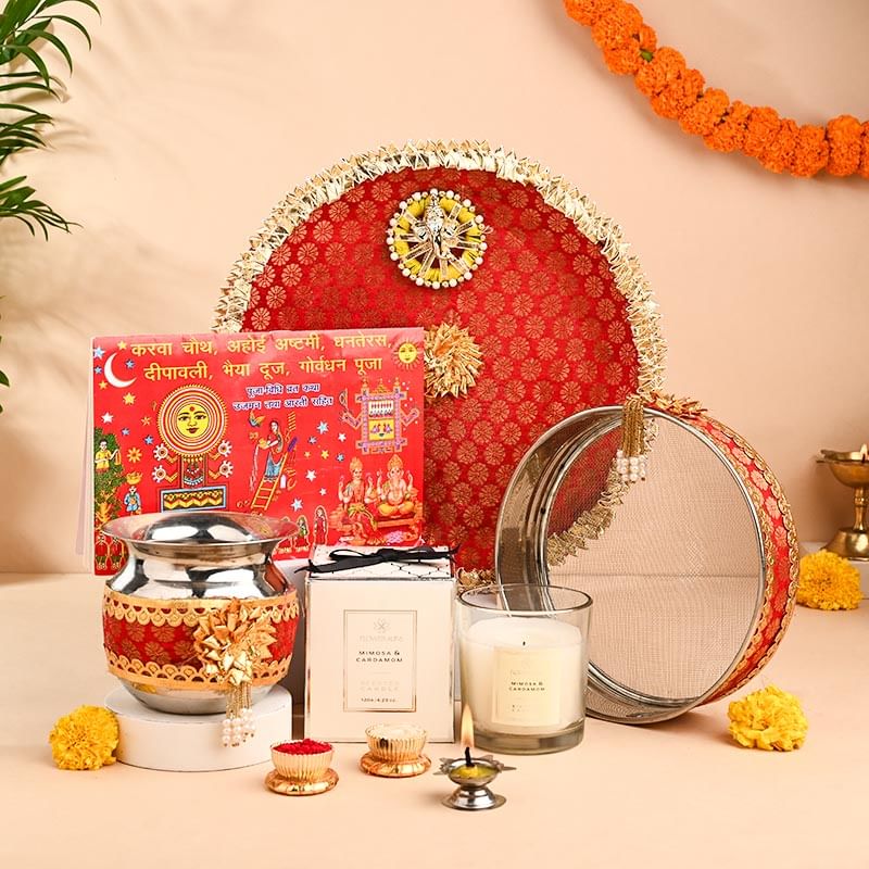 Karwa Chauth Blessings N Fragrance Hamper Thali