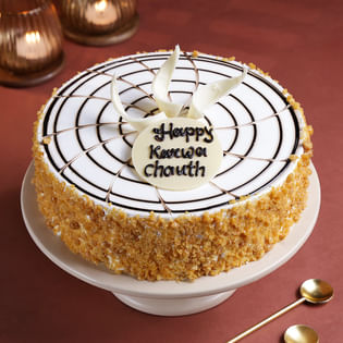 Karwa Chauth Butterscotch Cake