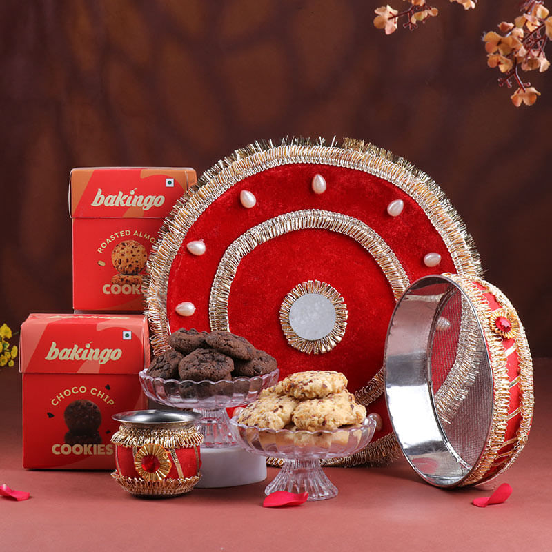 Karwa Chauth Essentials N Cookies Hamper