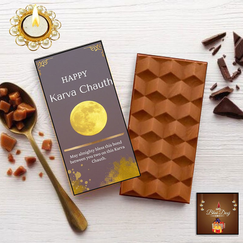 Karwa Chauth Moon Chocolate Bar