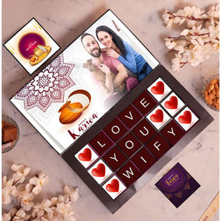 Karwa Chauth Personalised Choco Box