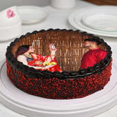 Karwa Chauth Personalised Red Velvet Cake