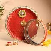 Karwa Chauth thali and channi