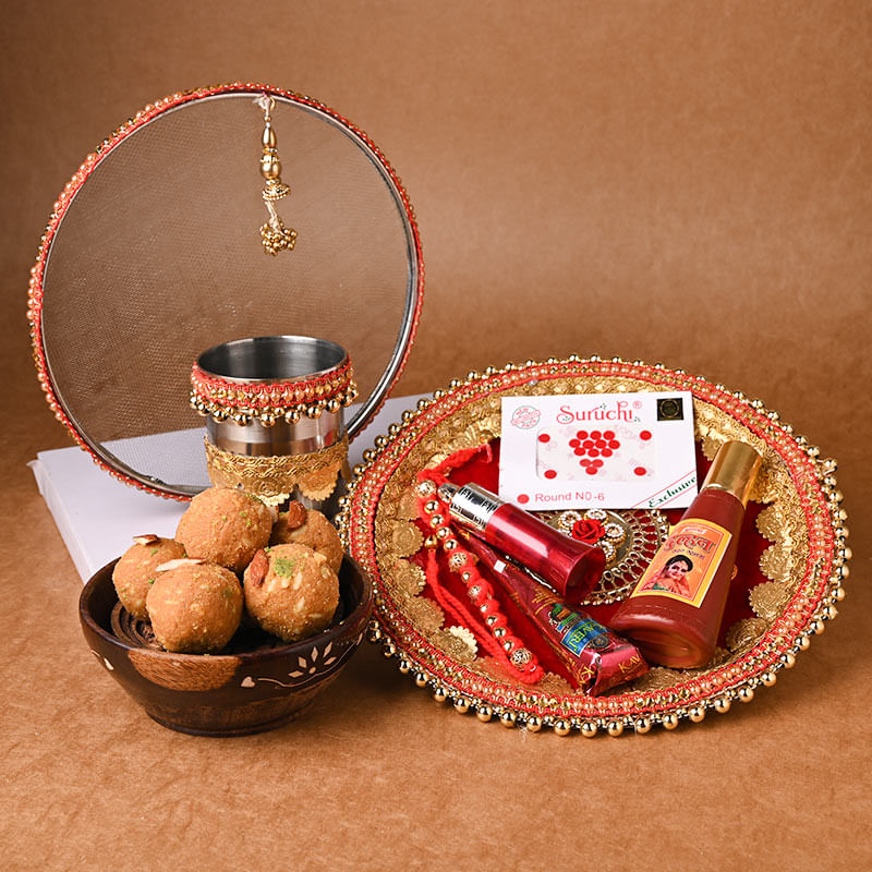 Karwa Chauth Shringar Set N Panjeeri Laddoo