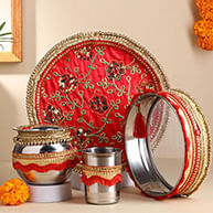 Karwa Chauth Thalis for wife