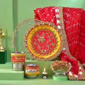 Karwa Chauth Thali With Shringar Kit Online