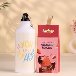 Keep Trying Sleek Bottle With Choco Almond Rocks