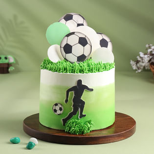 Kick Off Soccer Theme Cake