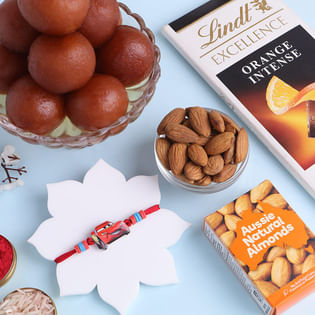 Kids Car Rakhi Hamper With Sweet N Nuts