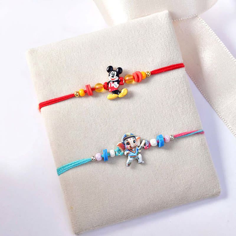 Kids Cartoon Rakhi Duo With Minis Chocolates