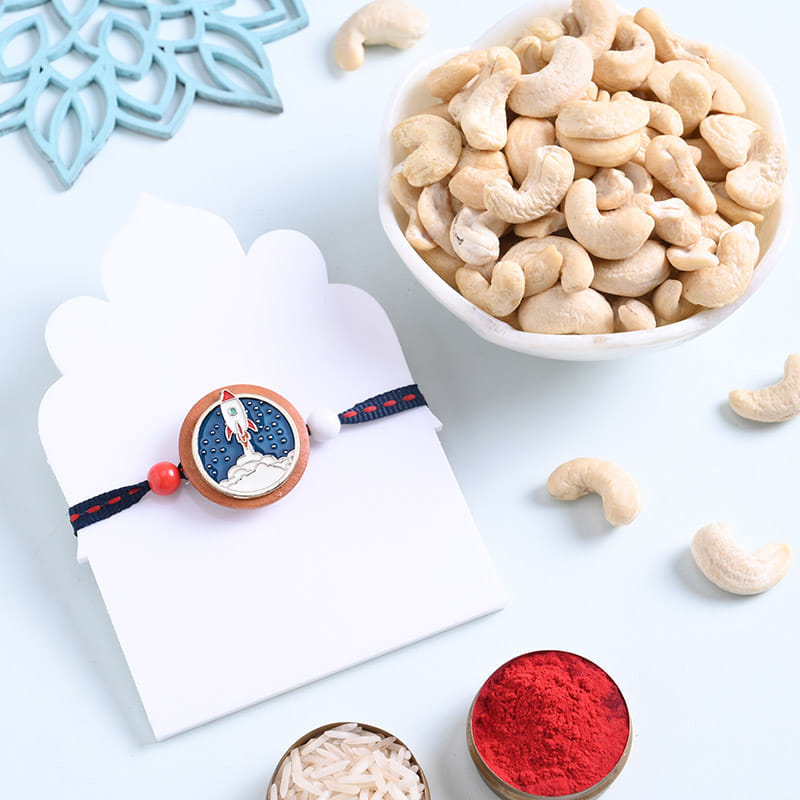 Kids Rocket Rakhi With Cashews