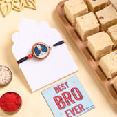 Space Theme Kids Rakhi With Soan Papdi
