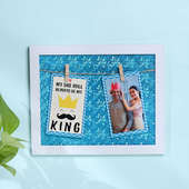 King Dad Personalised Wall Frame