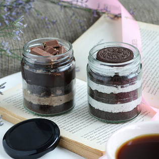 Jar Cake Combo of Kit and Oreo, Order Online Jar Cakes