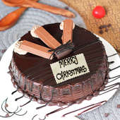 Choco KitKat Christmas Cake