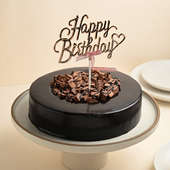 Kitkat Cake With Happy Birthday Topper