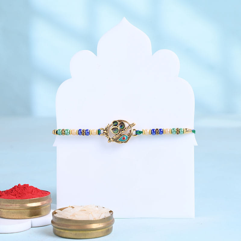 Krishna Bansuri Rakhi With Gourmet Snacks