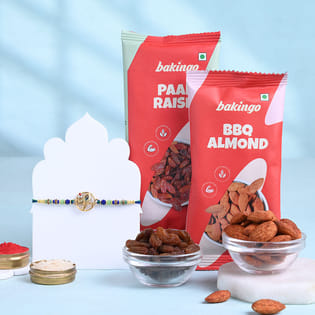 Krishna Bansuri Rakhi With Paan Raisins N Almonds