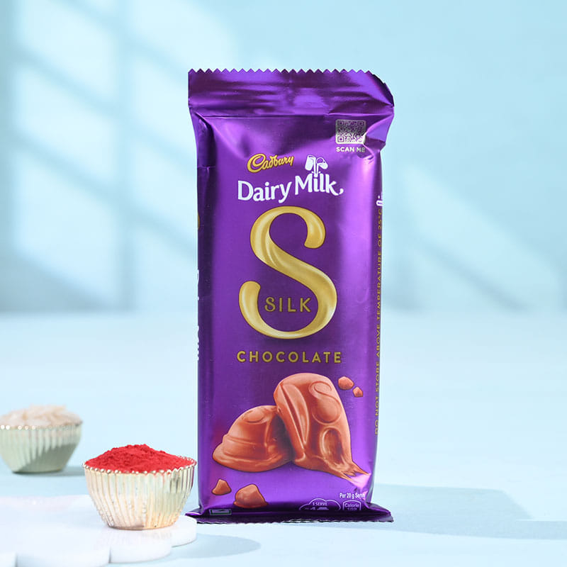 Krishna Bansuri Rakhi With Silk Chocolate-Overseas