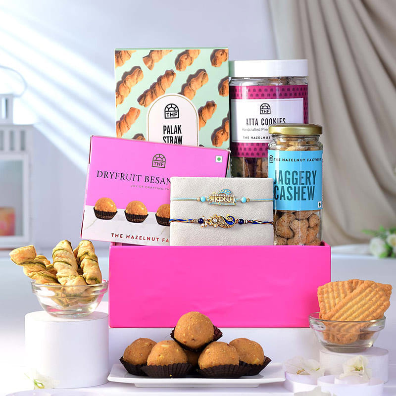 Krishna N Mor Rakhi Duo With Gourmet Munchies