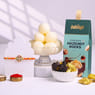 Kundan Floral Rakhi With Sweet Treats