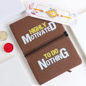 Kundan Rakhi with Quoted Diary