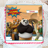 Kungfu Panda Photo Cake For Baby Boys