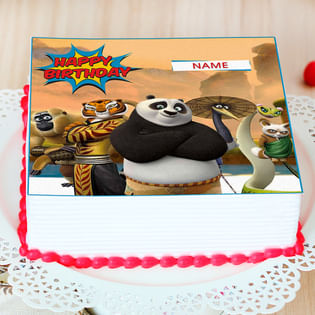 Kungfu Panda Photo Cake - Zoom View