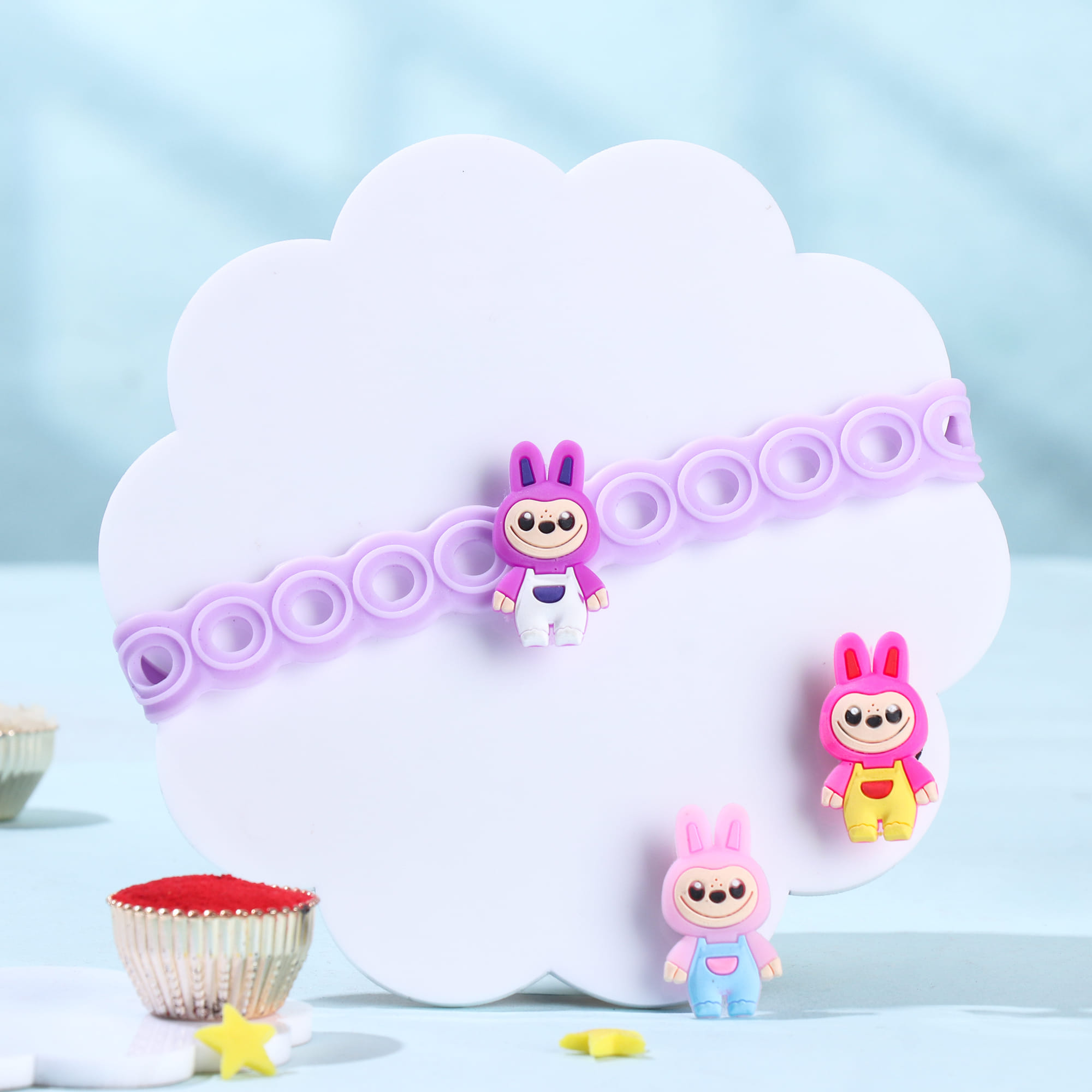 Labubu Kids Rakhi N Delicious Treats Hamper