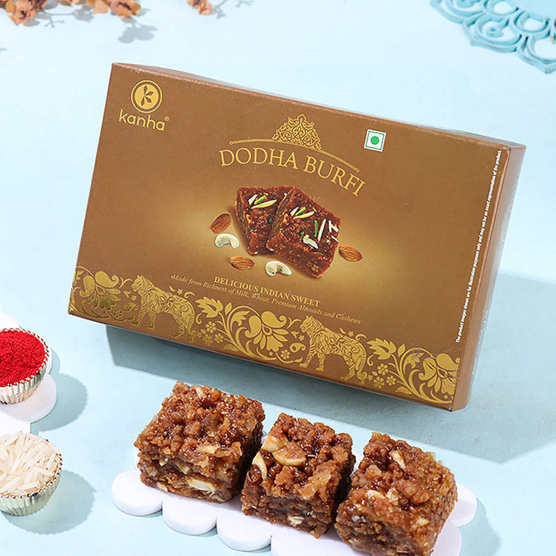 Labubu Kids Rakhi With Dodha Burfi