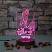 Laddu Gopal Glowing Multicolour Lamp - A Unique Gift for Grand Mother on her Birthday