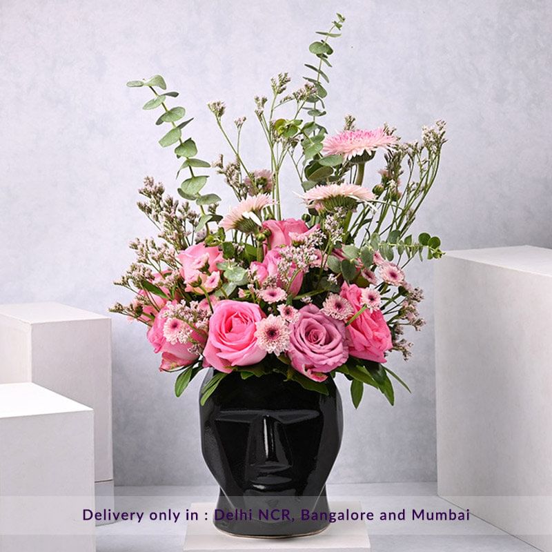 Lavish Floral Wonder In Noir