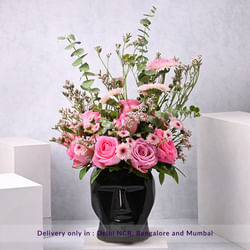 Lavish Floral Wonder In Noir