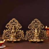 Laxmi Ganesh Idol Diya Set