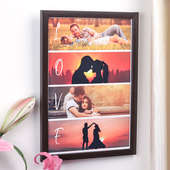 Personalised Layered Love Frame Side View