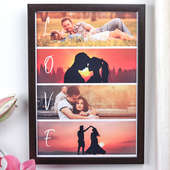 Personalised Layered Love Frame View