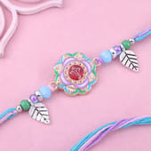Leaf Charm Ganesha Rakhi
