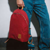 Leather Red Backpack Online