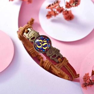 Om With Trishul Rakhi